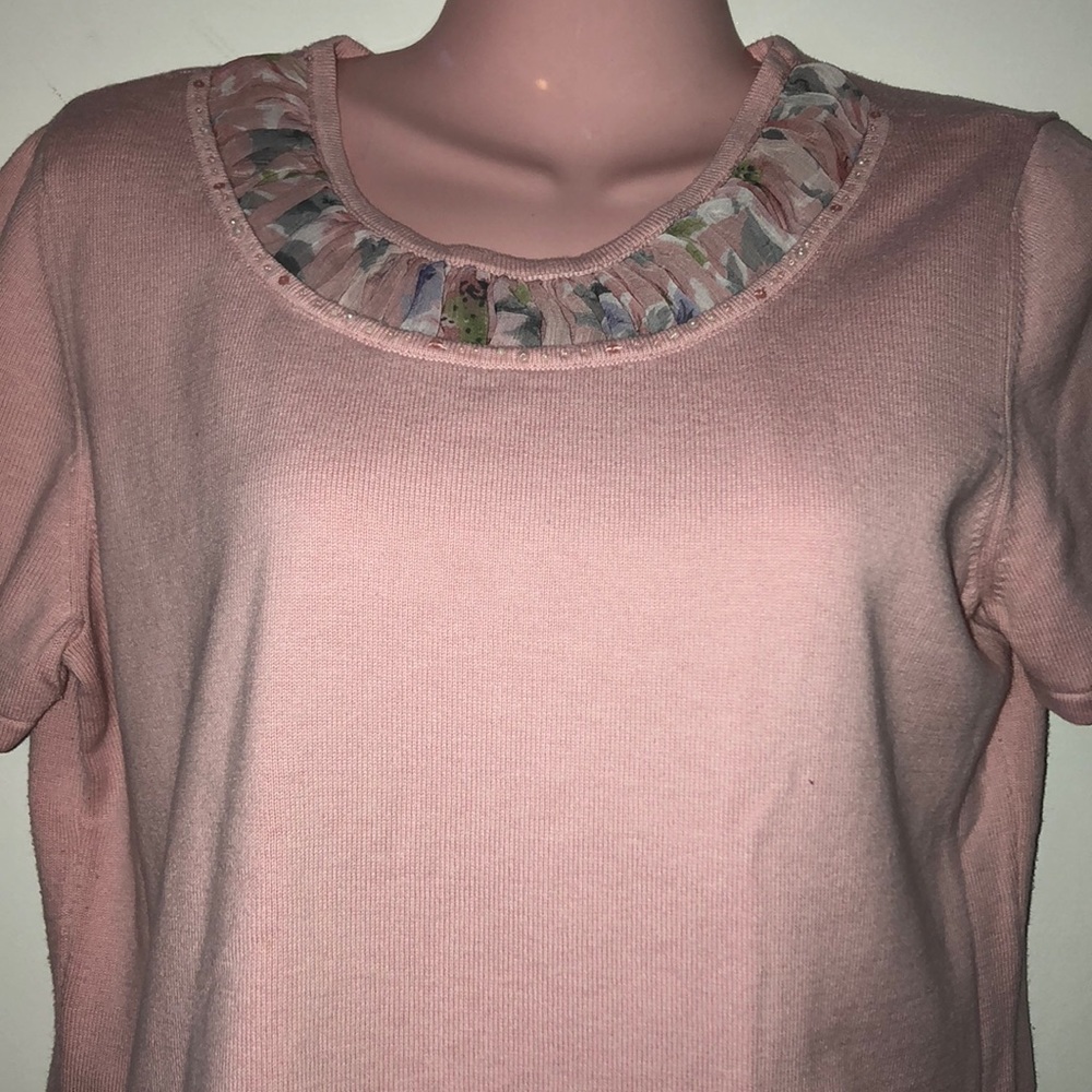 Alfred Dunner pink sweater - Picture 3 of 3